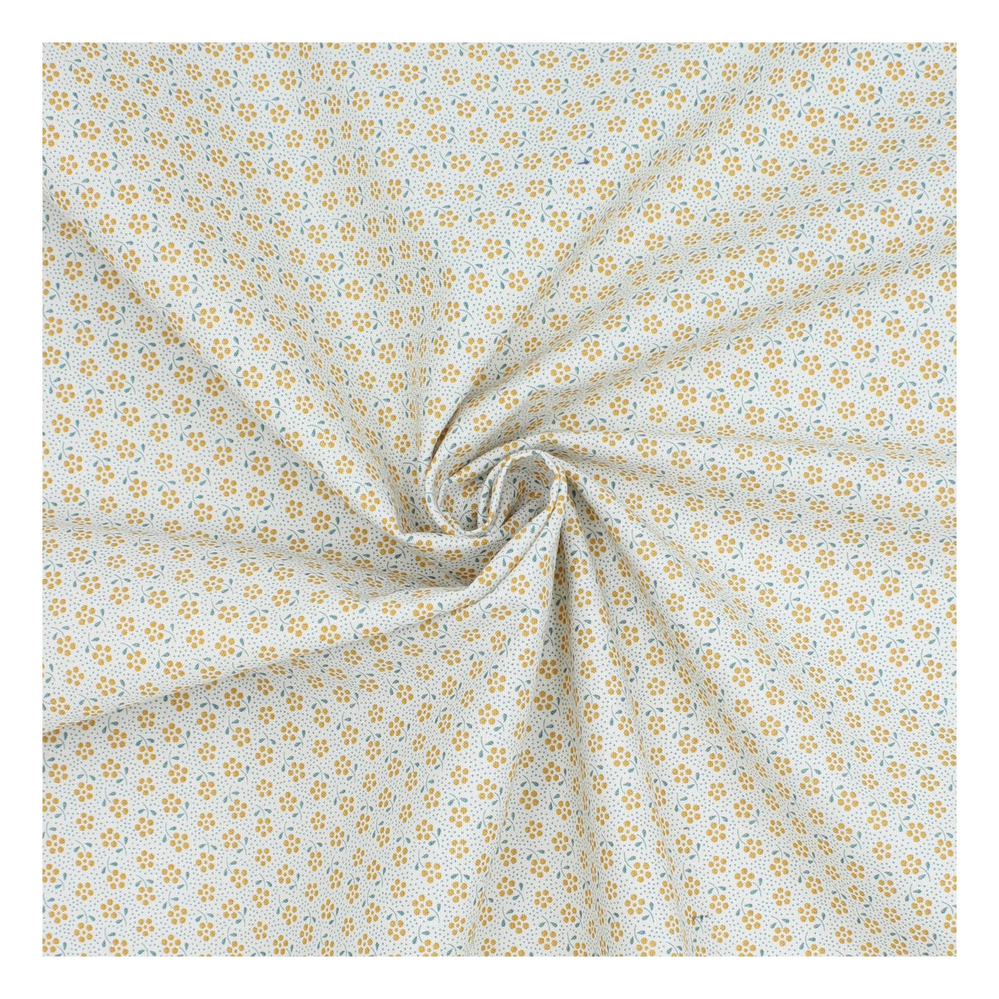 Yellow Meadow Cotton Fabric?by the Metre