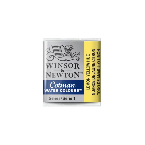 Winsor & Newton Lemon Yellow Hue Cotman Watercolour Half Pan