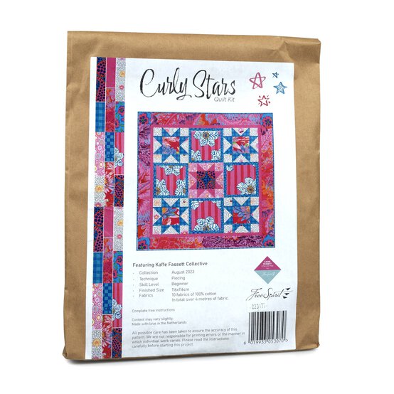 Kaffe Fassett Curly Stars Quilt Kit