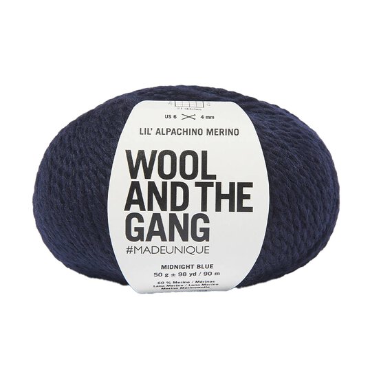 Wool and the Gang Midnight Blue Lil’ Alpachino Merino 50g