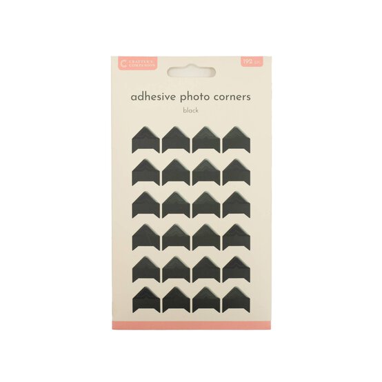 Crafter’s Companion Black Photo Corners 192 Pack