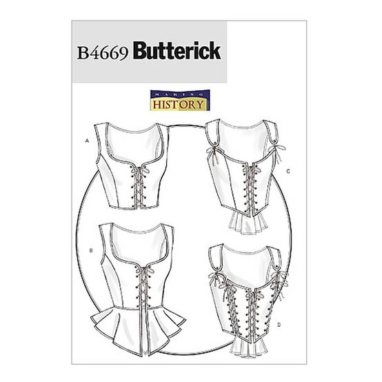 Butterick Women’s Corset Sewing Pattern B4669 (14-20)