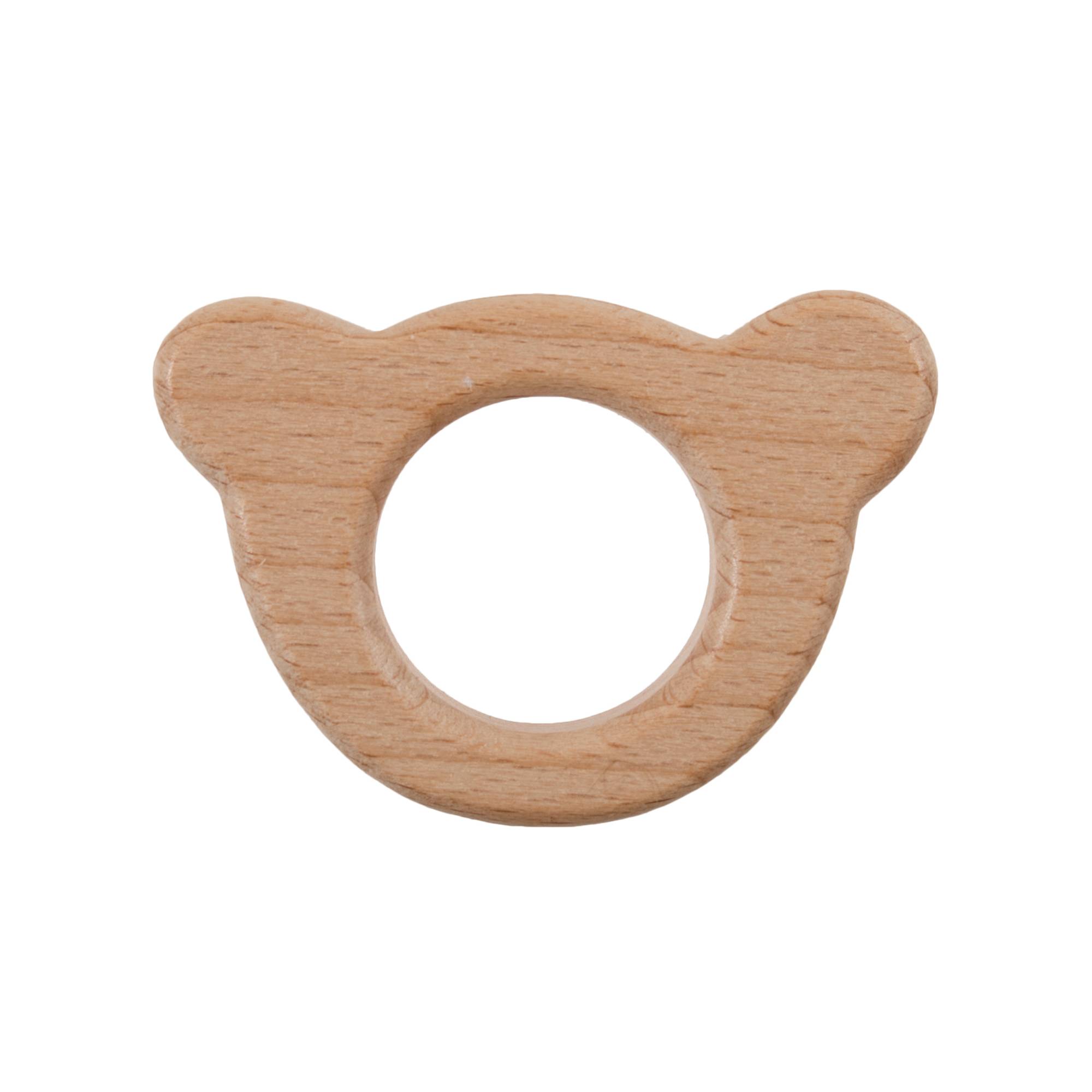 Trimits Wooden Teddy Craft Ring 6cm