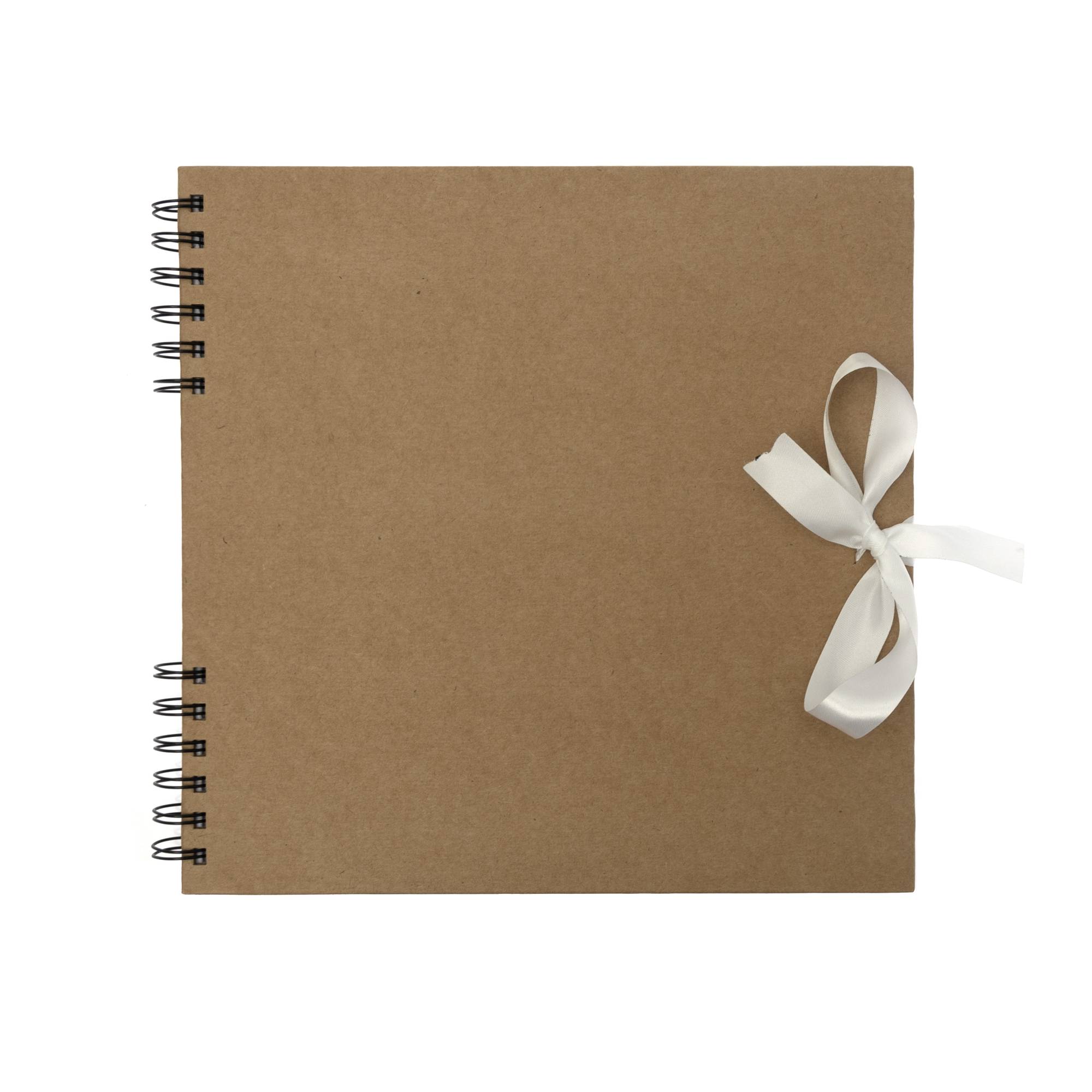 Spiral Bound Kraft Scrapbook 10 x 10 Inches