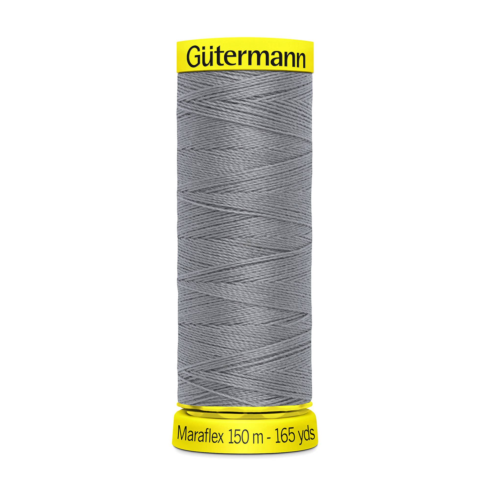 Gutermann Silver Grey Maraflex Stretchy Sewing Thread 150m (40)