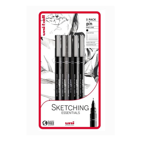 Uni-ball PIN Sketching Fineliners 5 Pack