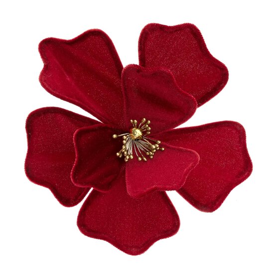 Red Flower Clip 18cm
