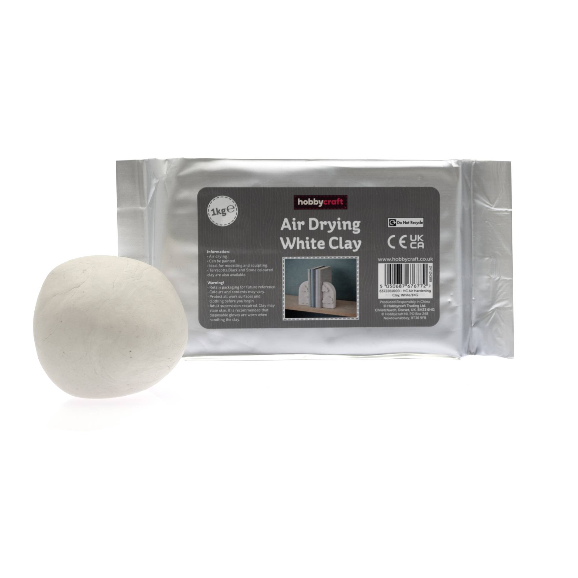 White Air Drying Clay 1kg