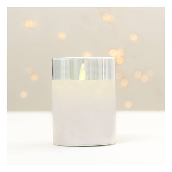 Cream LED Candle 10cm