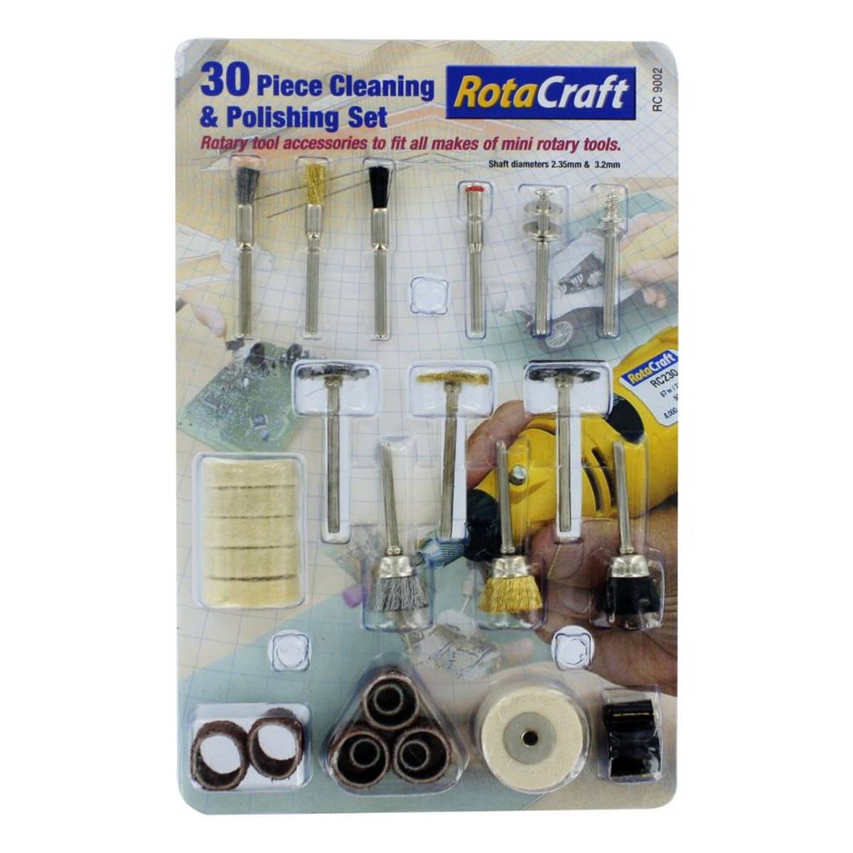 RotaCraft Cleaning and Polishing Set 30 Pack