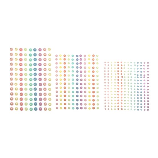 Multicolour Adhesive Pearls 509 Pack