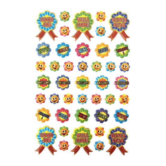 Flower Reward Puffy Stickers
