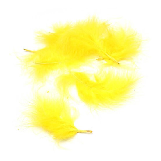 Yellow Marabou Feathers 3g