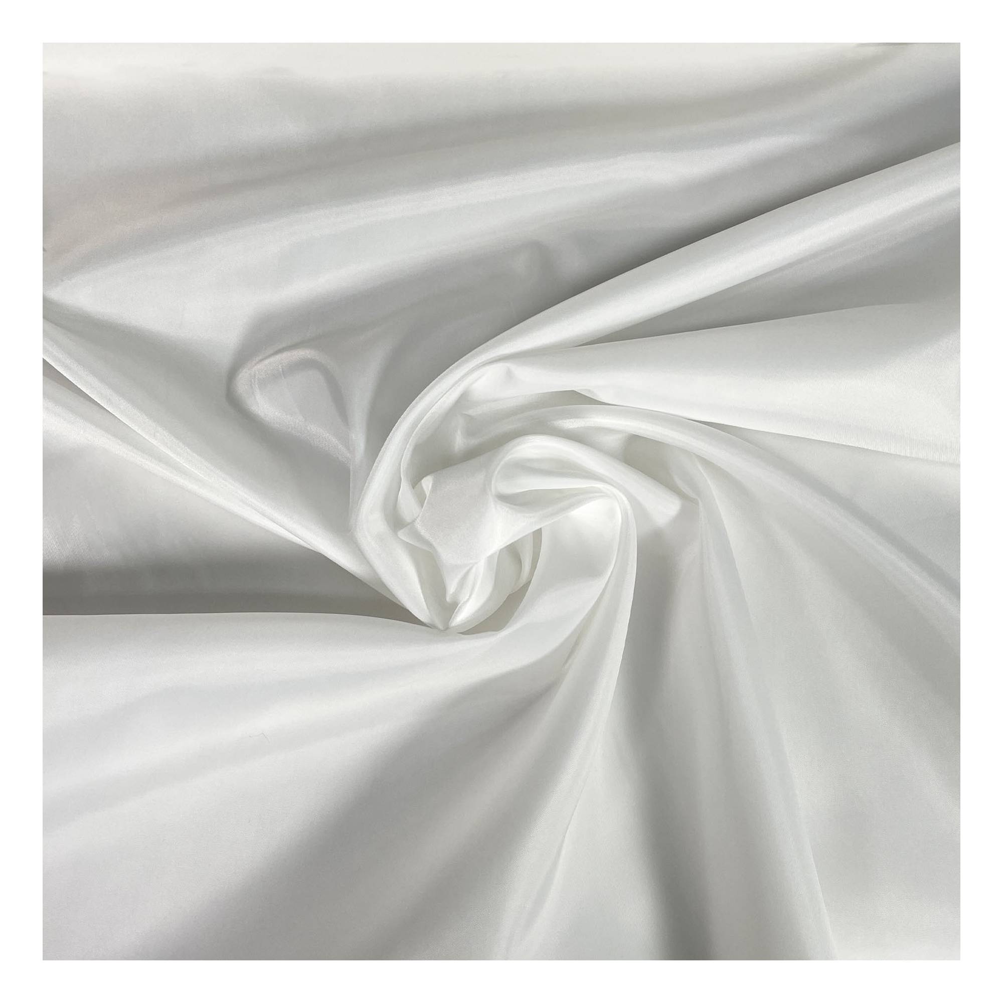 White Taffeta Anti-Static Lining Fabric by the Metre