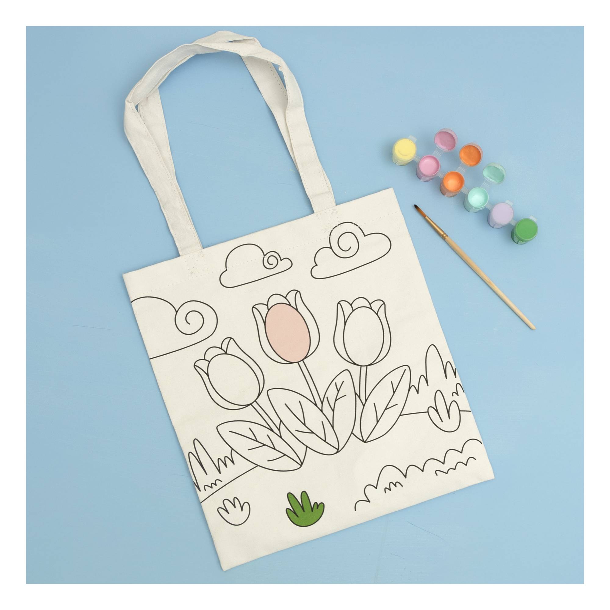 Paint Your Own Tulip Tote Bag Kit