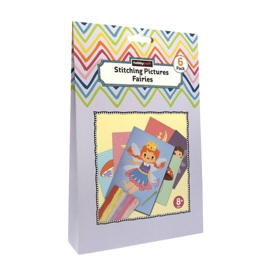 Fairy Stitching Picture Kit 6 Pack