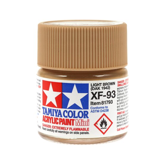Tamiya Colour Light Brown DAK 1942 Acrylic Paint 10ml (XF-93)