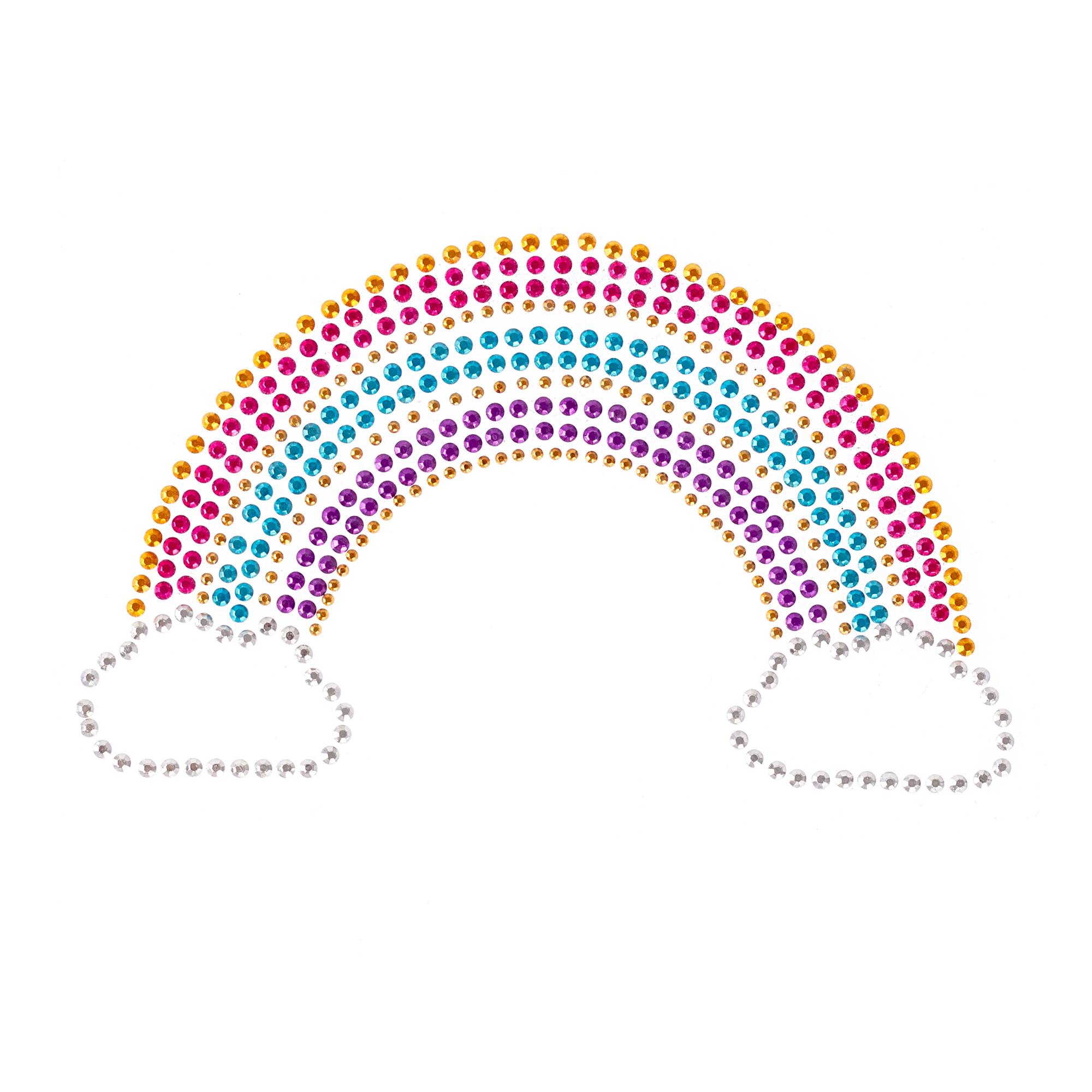 Rainbow Iron-On Gems