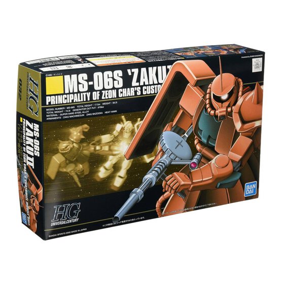 Gunpla HGUC MS-06S Zaku II Model Set 1:144