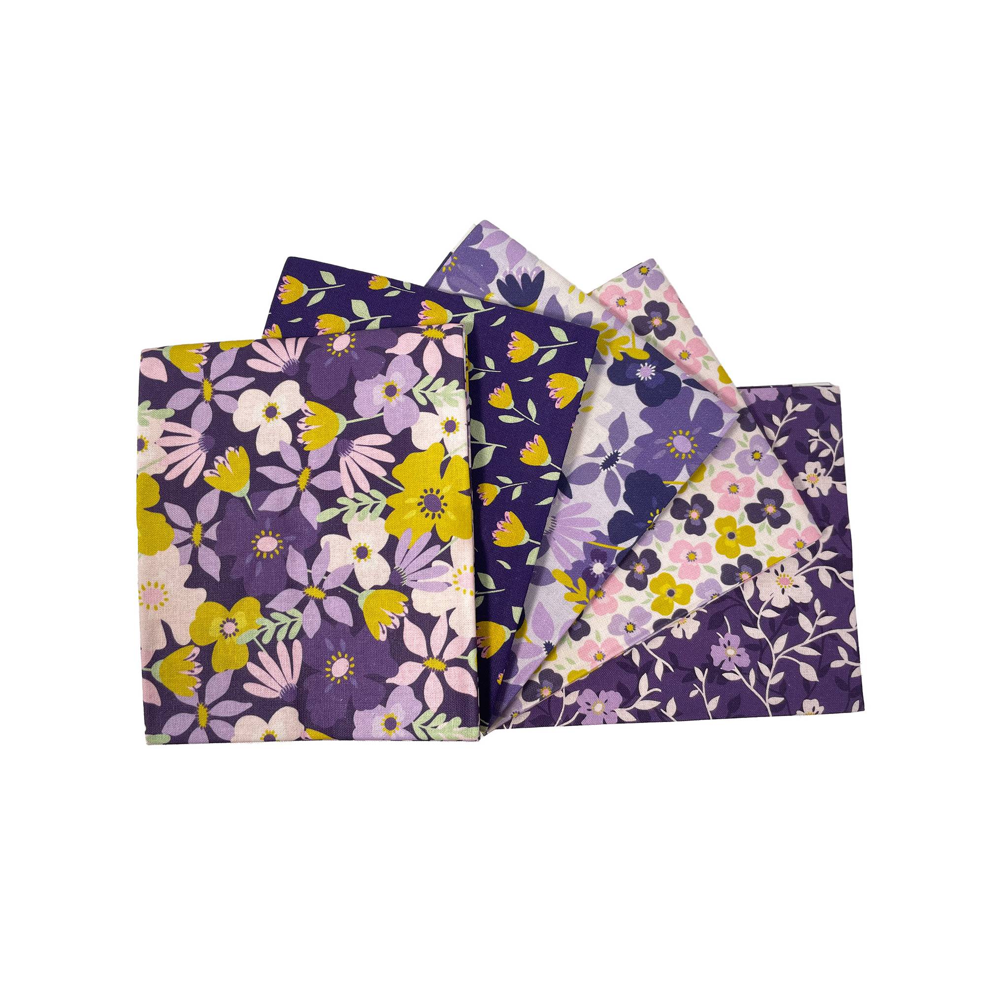 Abundant Floral Cotton Fat Quarters 5 Pack