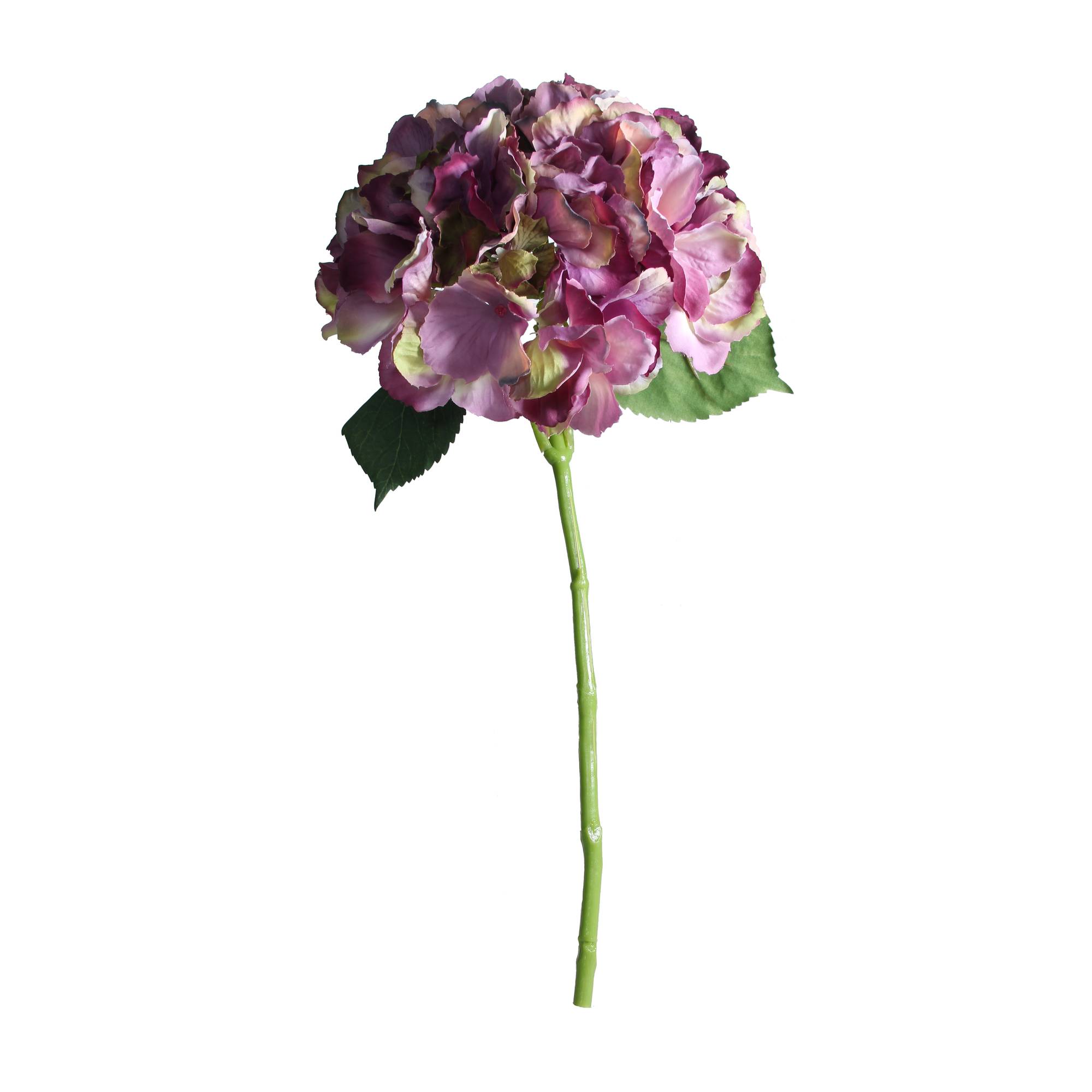 Antique Short Stem Purple Hydrangea 40cm x 17cm