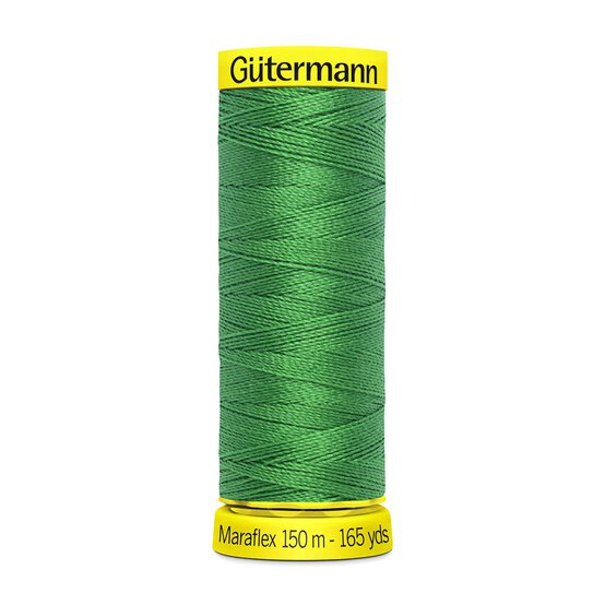 Gutermann Emerald Green Maraflex Stretchy Sewing Thread 150m (396)
