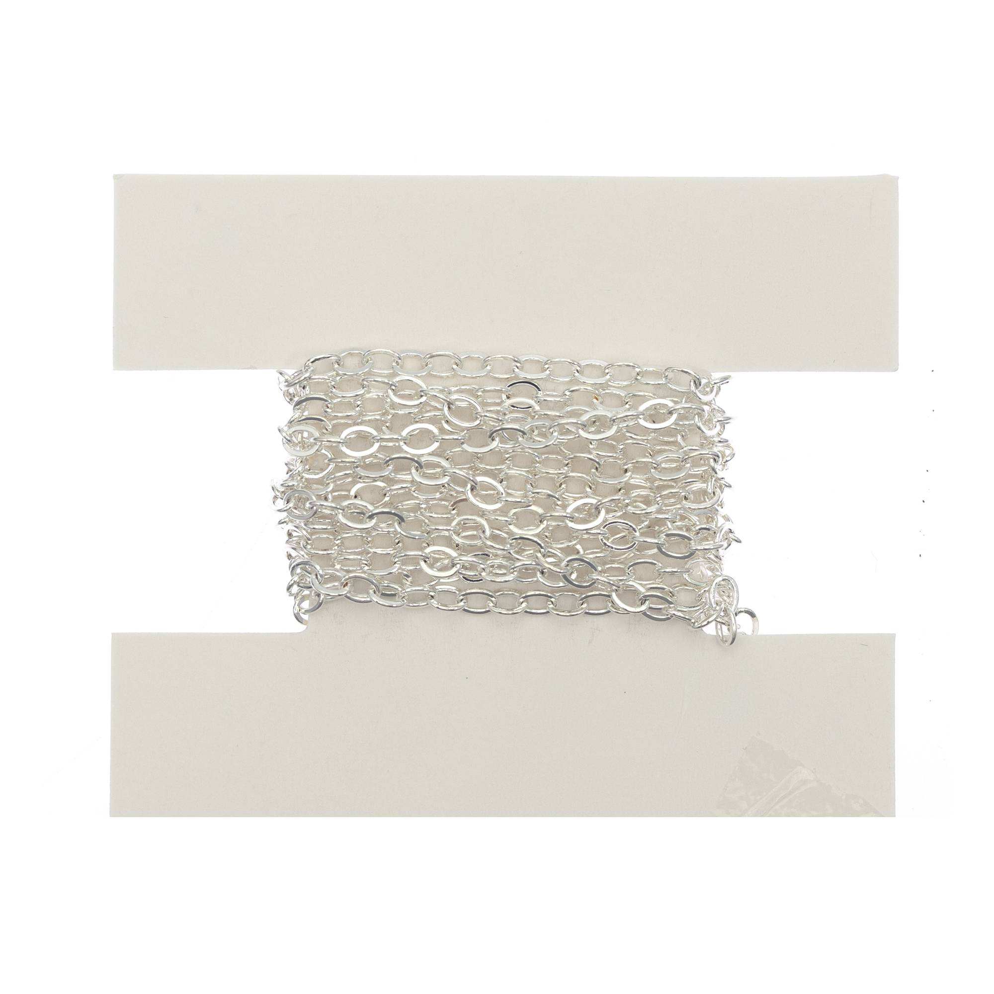 Silver Plated Trace Chain 2mm x 1m