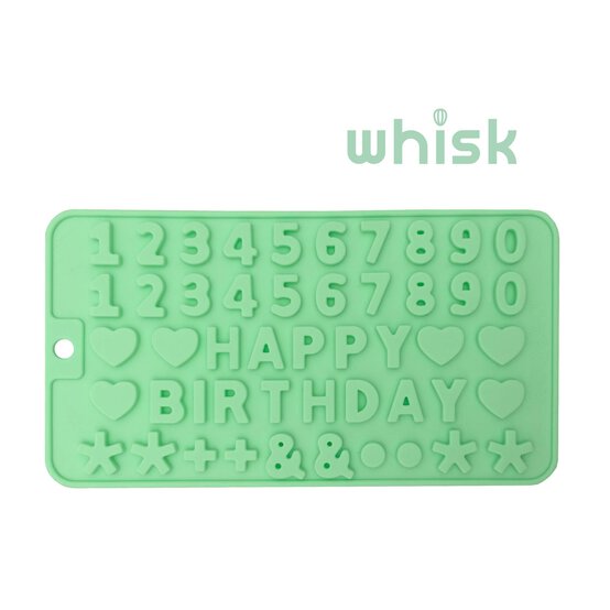 Whisk Happy Birthday Number Silicone Candy Mould
