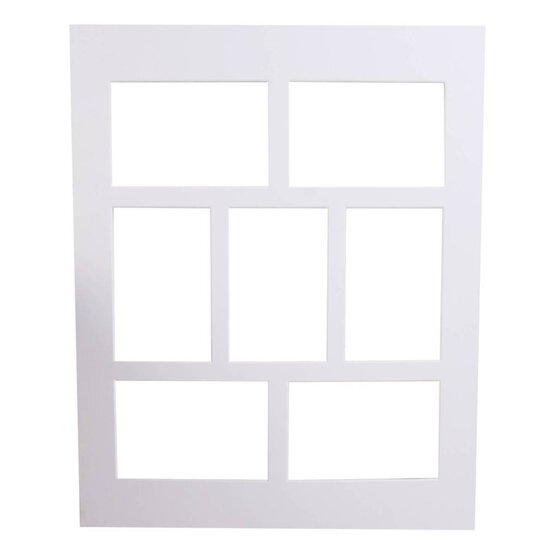 Iced White Multi Aperture Mount 16 x 20 Inches