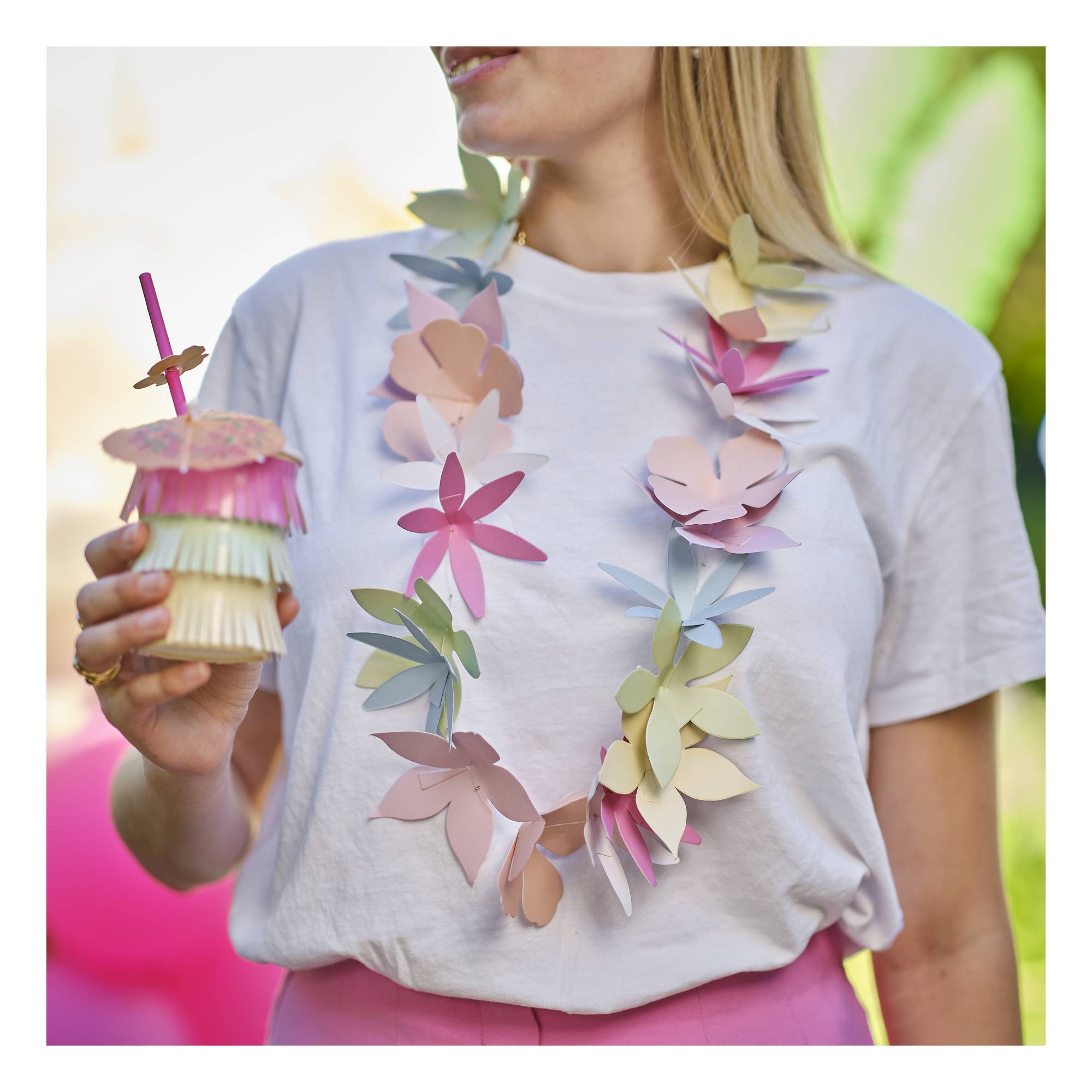 Ginger Ray Tropical Paper Flower Garland