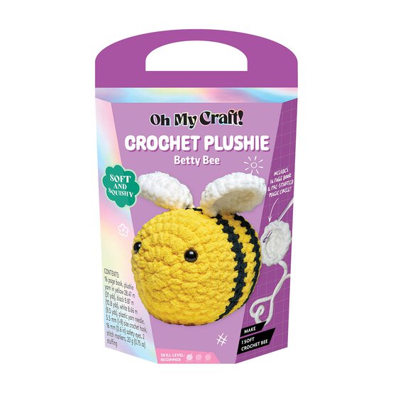 Oh My Craft Betty Bee Crochet Plushie Kit