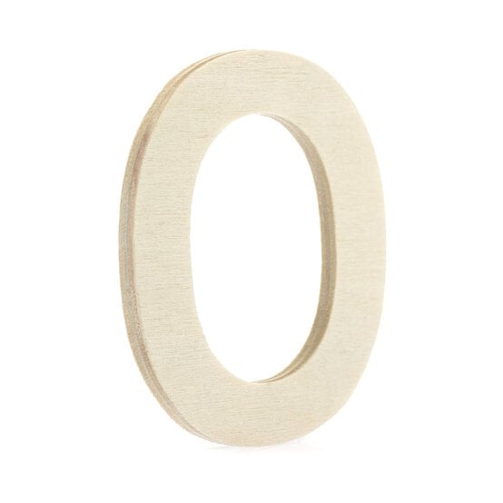 Small Wooden Letter O 6.5cm