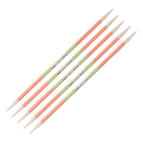 Pony Flair Double Ended Knitting Needles 20cm 4.5mm 5 Pack