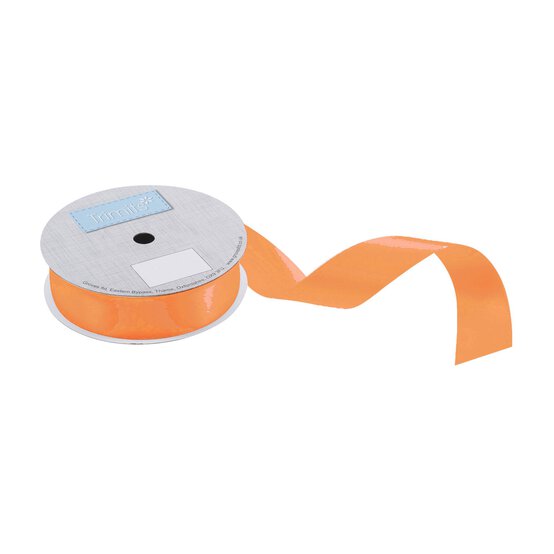 Trimits Russet Orange Double-Faced Satin Ribbon by the Metre 25mm