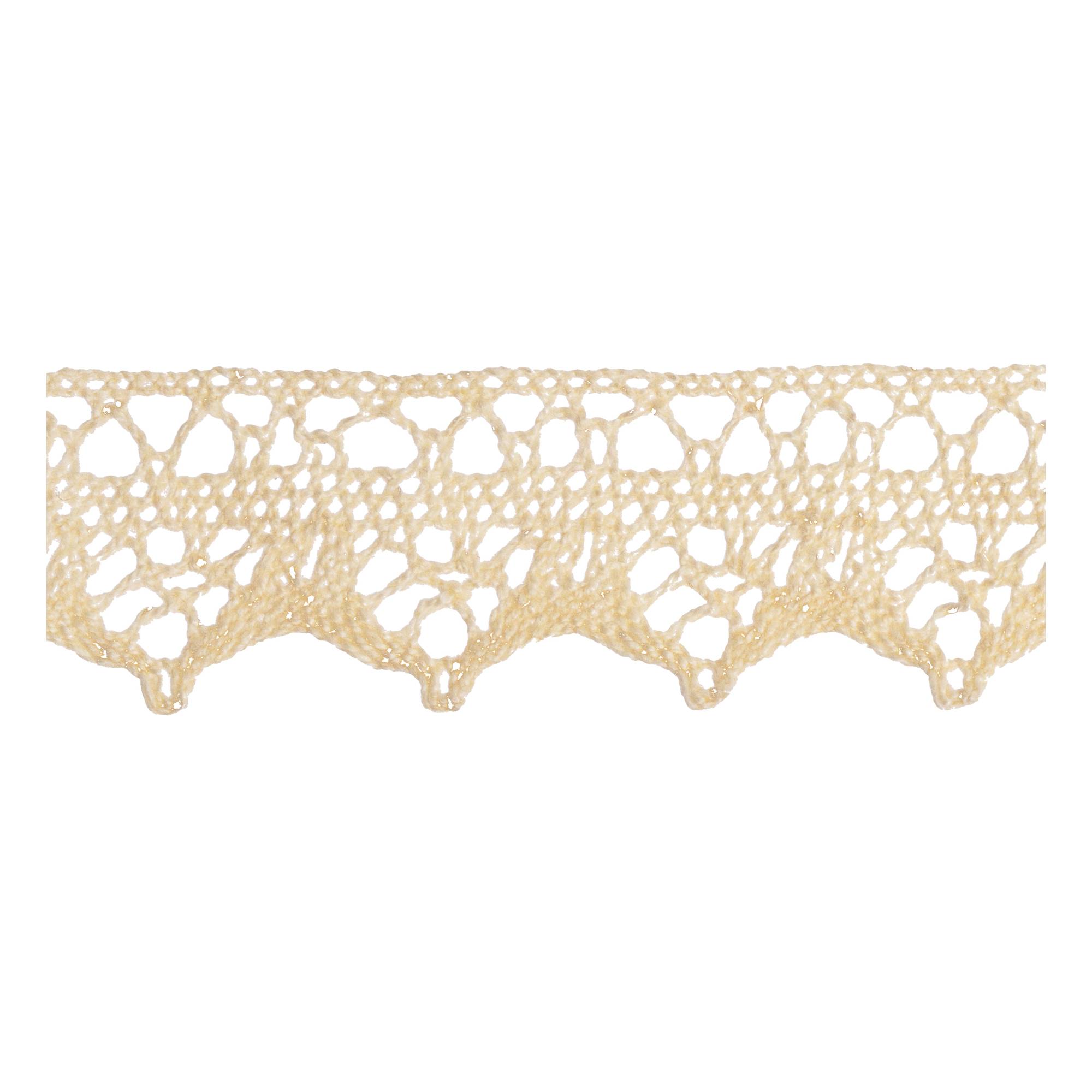 Natural 30mm Cotton Lace Trim by the Metre