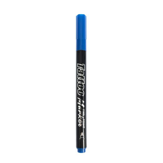 Blue Tattoo Marker Pen
