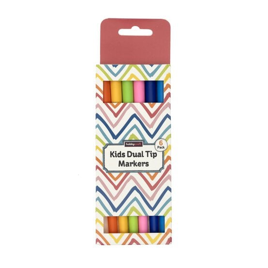 Bright Kids�?Dual Tip Markers 6 Pack