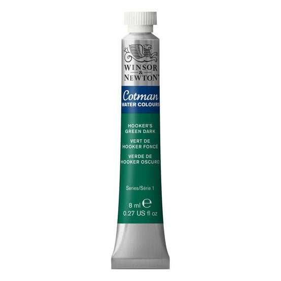 Winsor & Newton Cotman Hookers Green Dark Watercolour Tube 8ml (312)