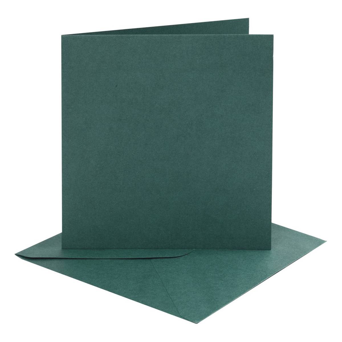 Dark Green Cards6 x 6 Inches 4 Pack