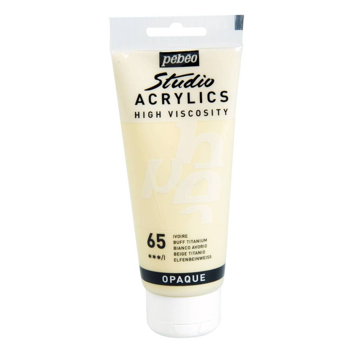 Pebeo Buff Titanium Studio Acrylic Paint 100ml