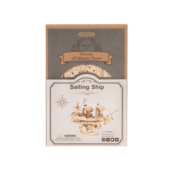 Rolife Sailing Ship 3D Puzzle Kit