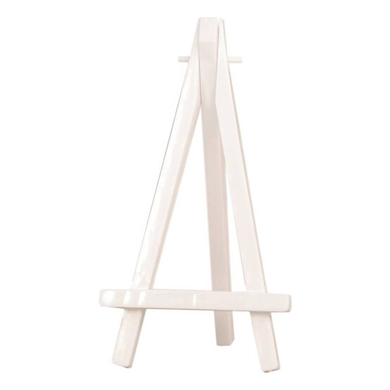 White Plastic Mini Easel 15cm x 8cm x 8.5cm