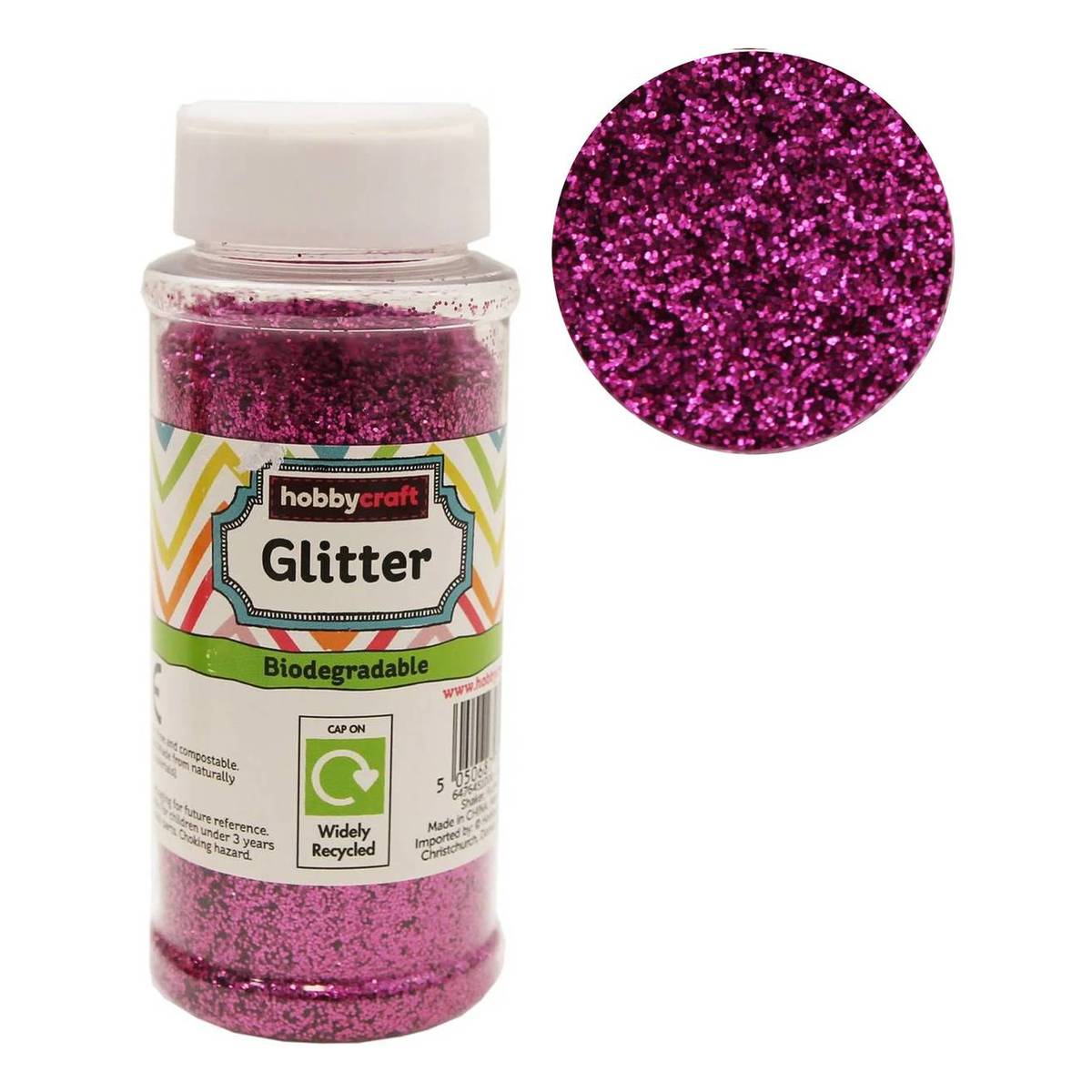 Fuchsia Biodegradable Glitter Shaker 80g