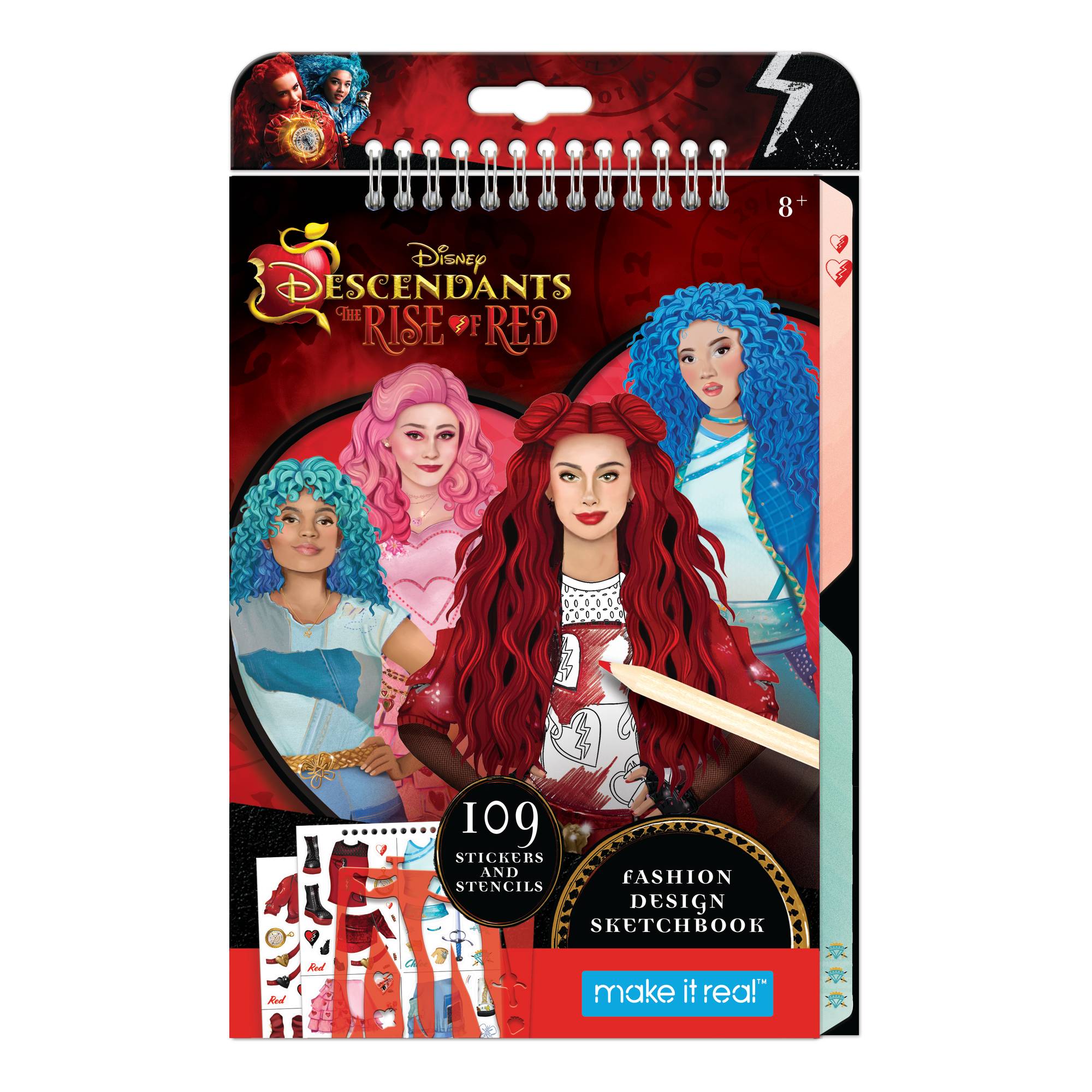 Disney Descendants Rise of Red Fashion Design Sketchbook