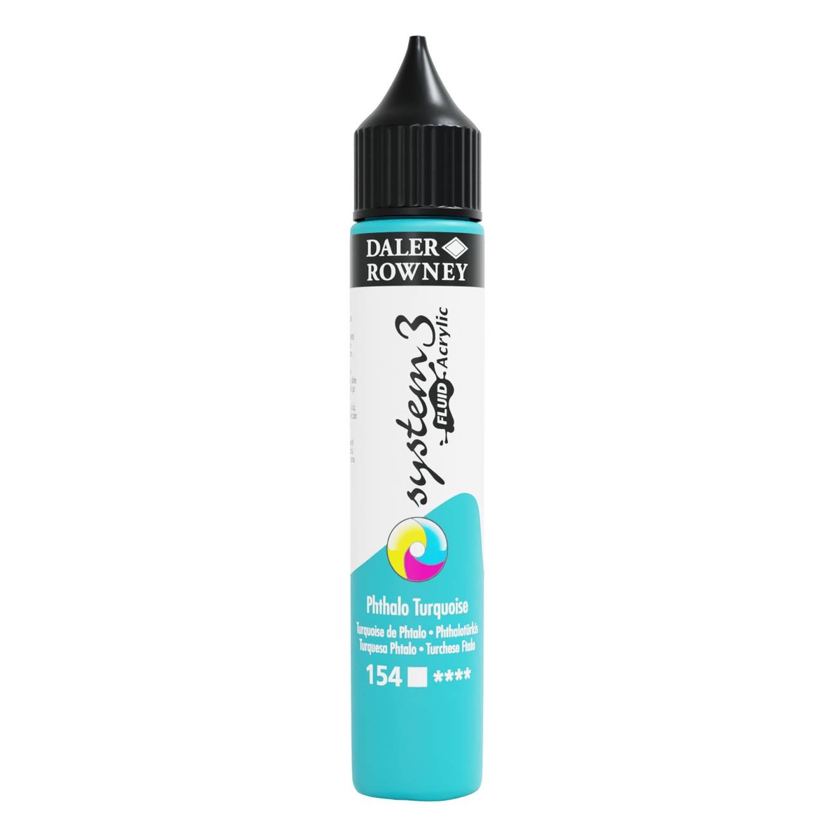 Daler-Rowney System3 Phthalo Turquoise Fluid Acrylic 29.5ml (154)