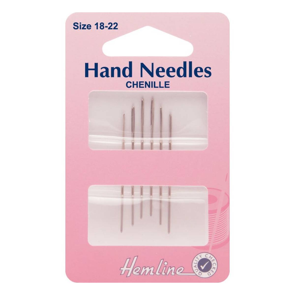Hemline No. 18 to 22 Chenille Hand Needles 6 Pack
