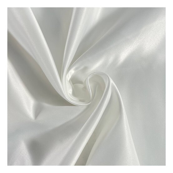 Ivory Duchess Satin Fabric by the Metre