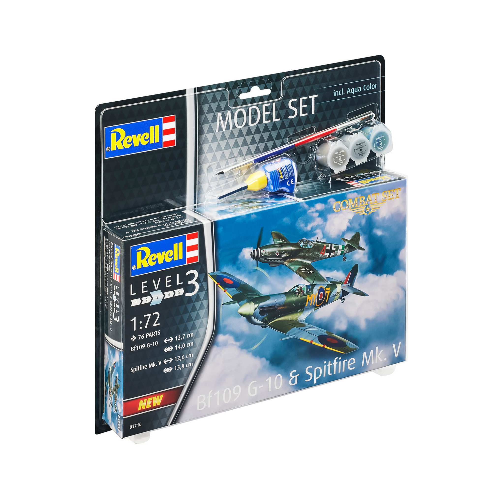 Revell Bf109 G-10 and Spitfire Mk. V Model Set 1:72