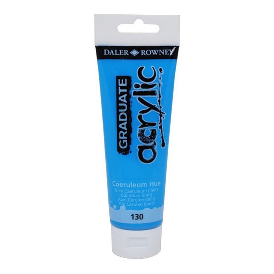Daler-Rowney Graduate Coeruleum Blue Acrylic Paint 120ml