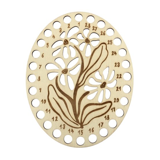 Flower Wooden Thread Organiser